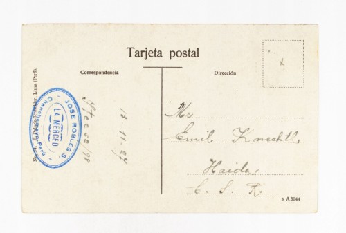 PERU, LIMA - OGRÓD ZOOLOGICZNY 1927