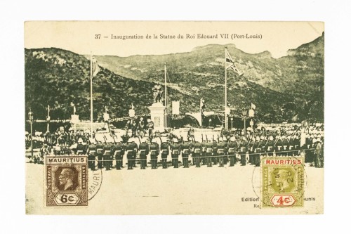 MAURITIUS, PORT LOUIS - ODSŁONIĘCIE POMNIKA KRÓLA EDWARDA VII 1928