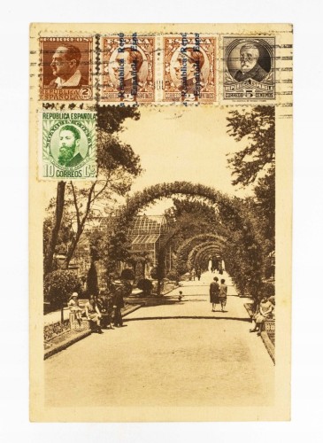 HISZPANIA, MADRYT - ALEJA W OGRODZIE ZOOLOGICZNYM 1932