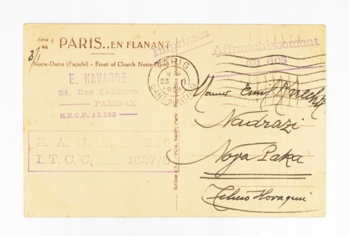 FRANCJA, PARYŻ - KATEDRA NOTRE-DAME 1926
