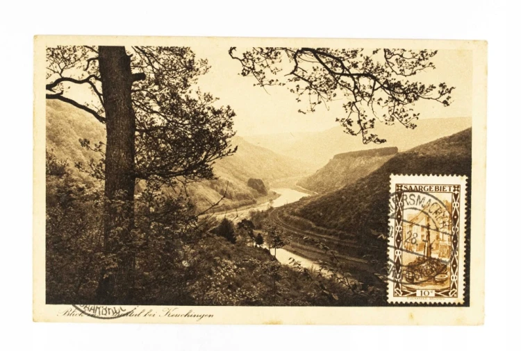 NIEMCY, SAARA - DOLINA, RZEKA SAARA 1928