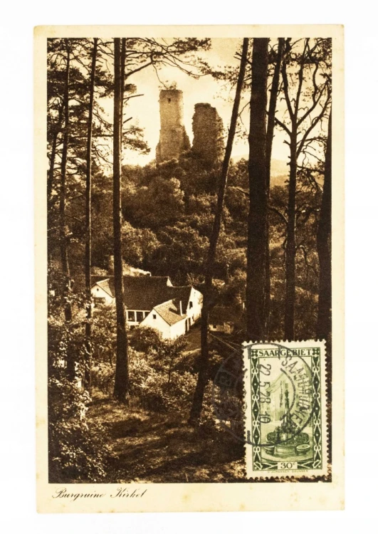 NIEMCY, SAARA - ZAMEK KIRKEL 1928