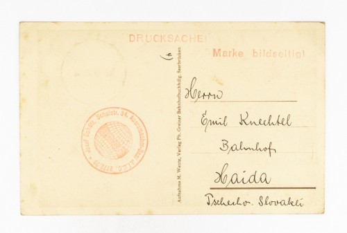 NIEMCY, SAARA - ZAMEK KIRKEL 1928