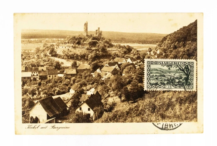 NIEMCY, SAARA - ZAMEK KIRKEL 1928