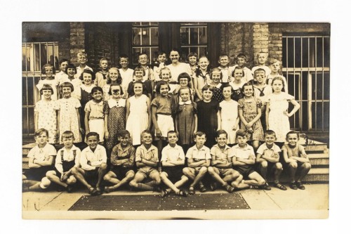 STARA FOTOGRAFIA - UCZNIOWIE COLLEGIUM MARIANUM, POZNAŃ 1937