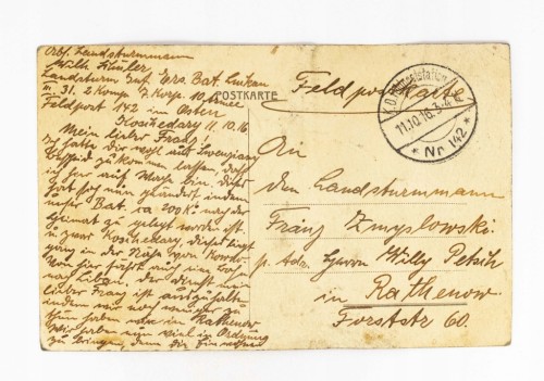 ŚWIĘCIANY - CERKIEW, FELDPOST 1916