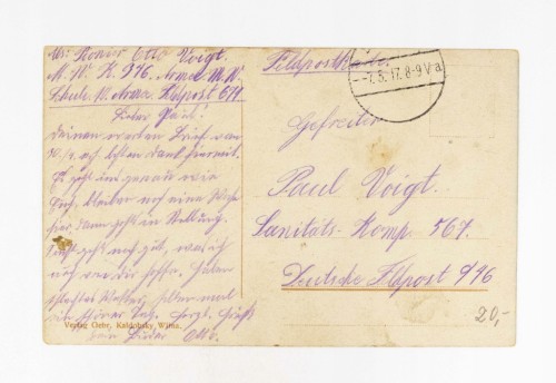 WILNO - KATEDRA, FELDPOST 1917