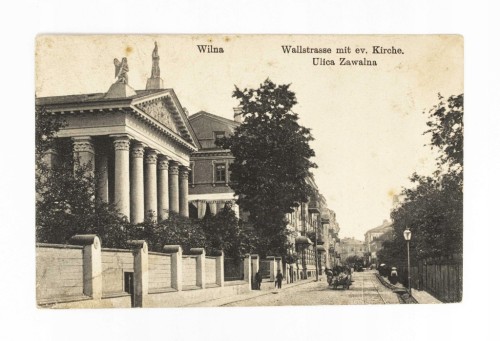 WILNO - ULICA ZAWALNA, KOŚCIÓŁ 1916
