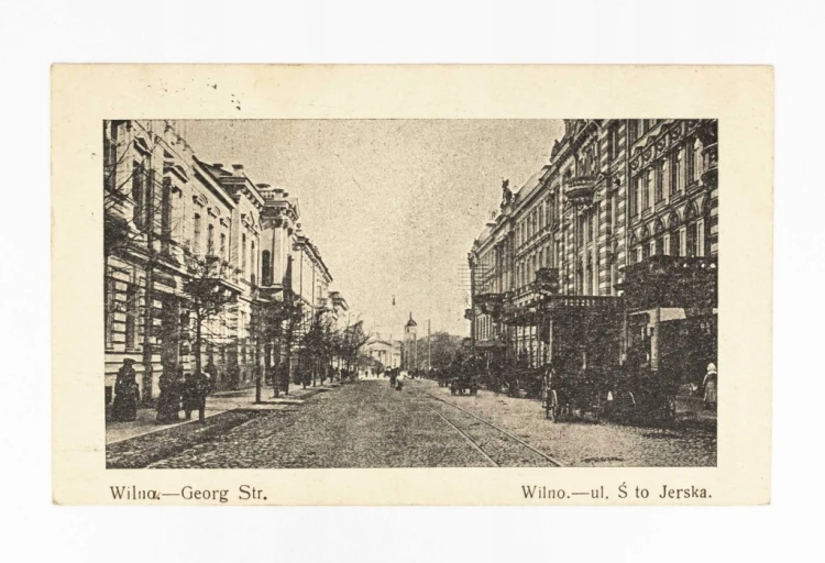 WILNO - ULICA ŚWIĘTOJERSKA, FELDPOST 18 PUŁK PRUSKI 1915