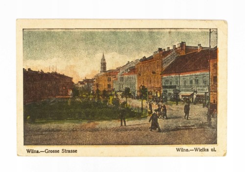WILNO - ULICA WIELKA, FELDPOST / GNIEZNO 1916