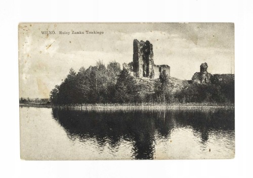 WILNO - RUINY ZAMKU TROCKIEGO 1937