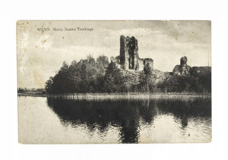 WILNO - RUINY ZAMKU TROCKIEGO 1937