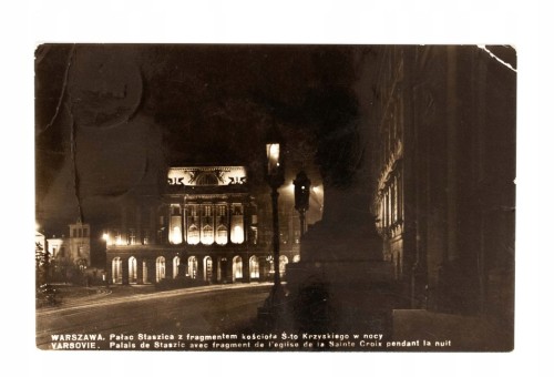 WARSZAWA - PAŁAC STASZICA, KOŚCIÓŁ 1938