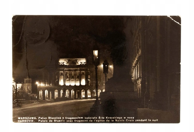 WARSZAWA - PAŁAC STASZICA, KOŚCIÓŁ 1938