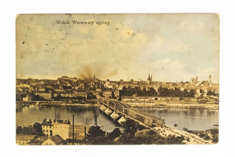 WARSZAWA - PANORAMA MIASTA 1922
