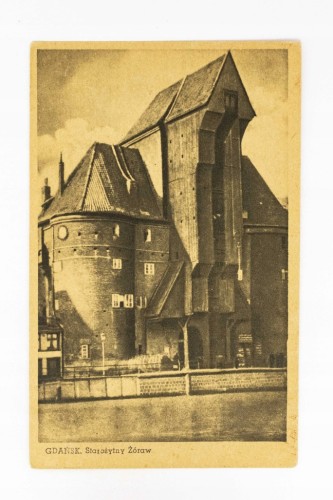 GDAŃSK - STAROŻYTNY ŻURAW 1948