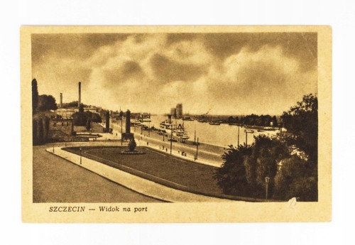 SZCZECIN - WIDOK NA PORT LATA 40