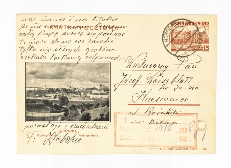 GRODNO - PANORAMA MIASTA, HORODENKA / KRZESZOWICE 1938