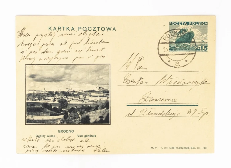 GRODNO - PANORAMA MIASTA, POZNAŃ / ZAWIERCIE 1936