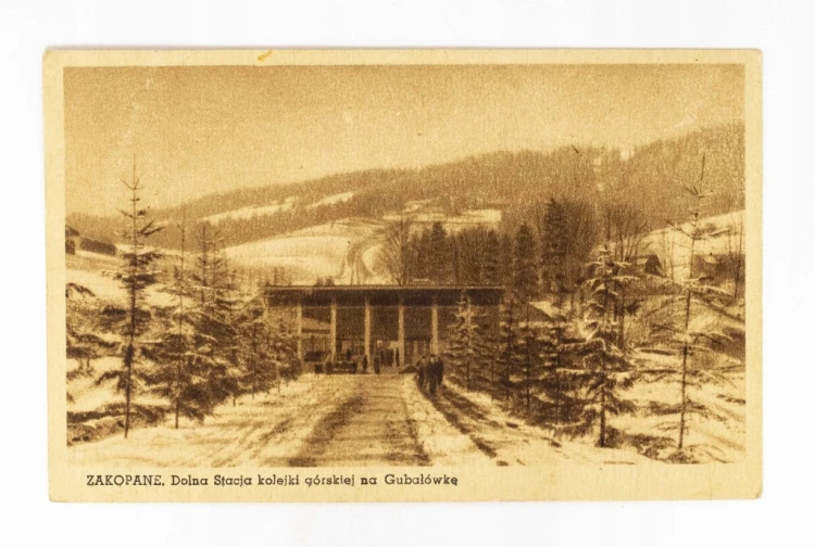 ZAKOPANE - DOLNA STACJA KOLEJKI NA GUBAŁÓWKĘ 1948