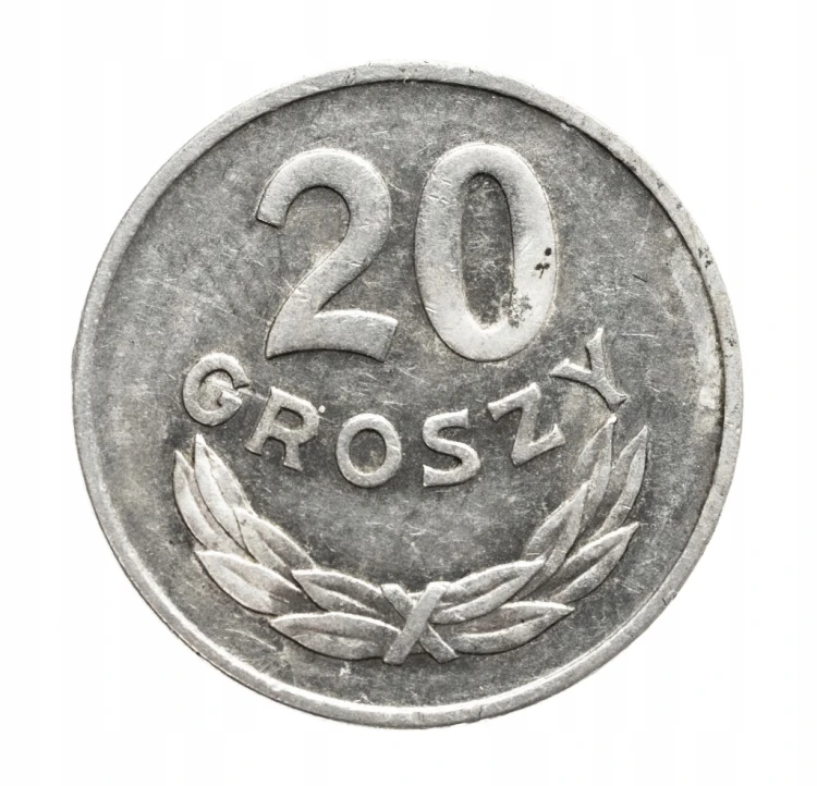 Polska, PRL, 20 groszy 1949, aluminium