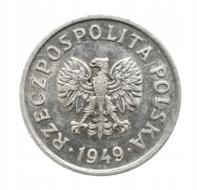 Polska, PRL, 20 groszy 1949, aluminium
