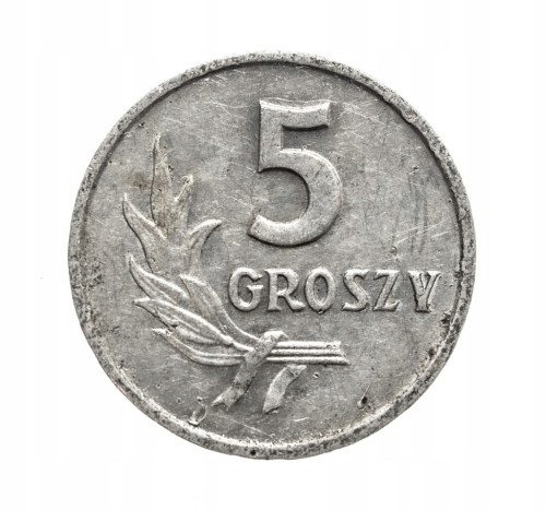 Polska, PRL (1944-1989), 5 groszy 1959 rok.