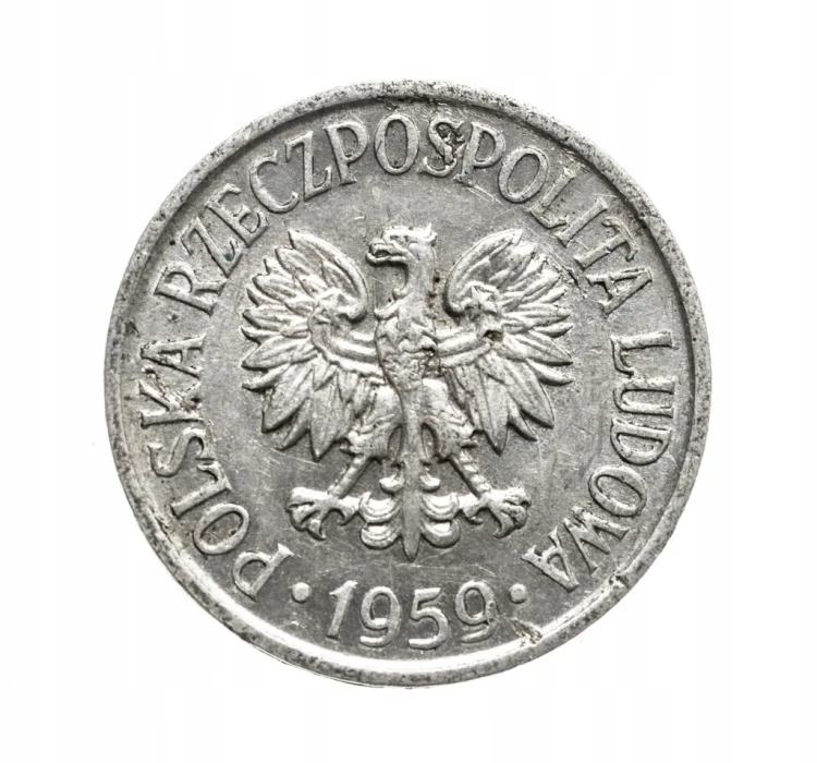 Polska, PRL (1944-1989), 5 groszy 1959 rok.