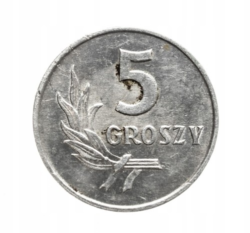 Polska, PRL (1944-1989), 5 groszy 1959 rok.
