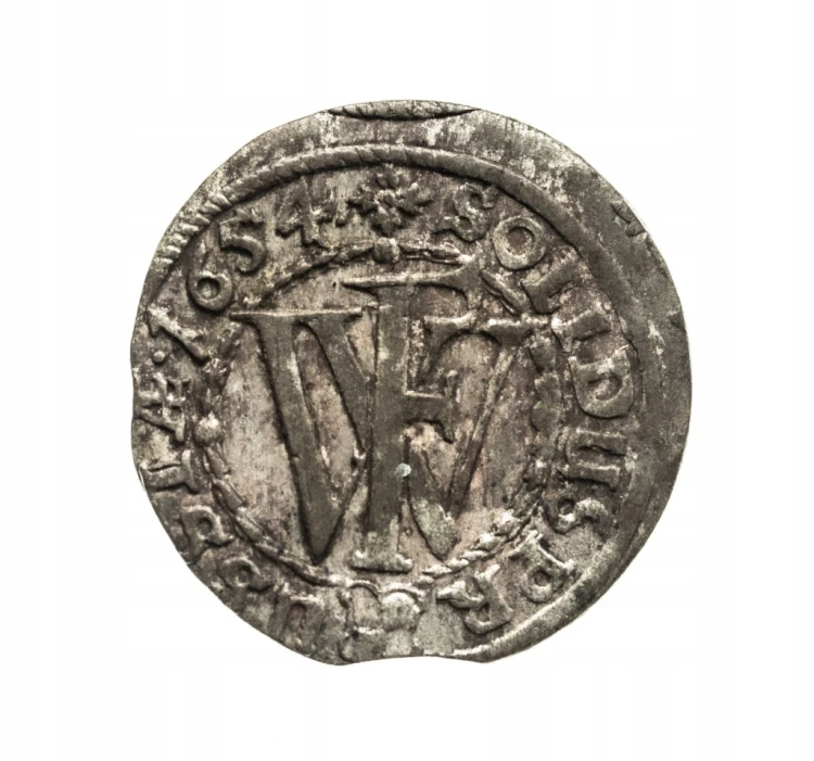 Prusy Książęce, Fryderyk Wilhelm 1640-1688, szeląg pruski 1654, Królewiec.