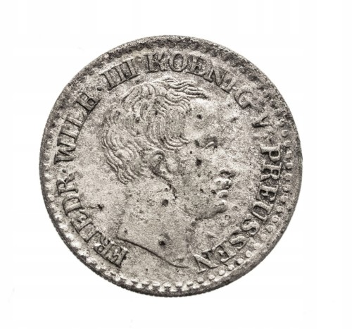 Prusy, Fryderyk Wilhelm III, Grosz srebrny 1821-A, Berlin