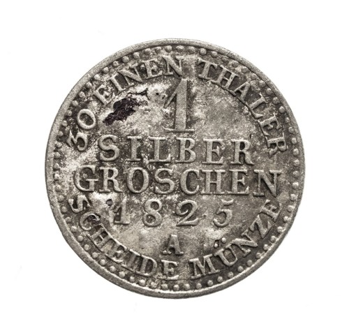 Prusy, Fryderyk Wilhelm III, Grosz srebrny 1825-A, Berlin