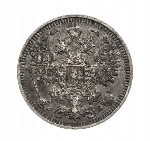 Rosja, Mikołaj II 1894-1917, 15 kopiejek 1908 rok.