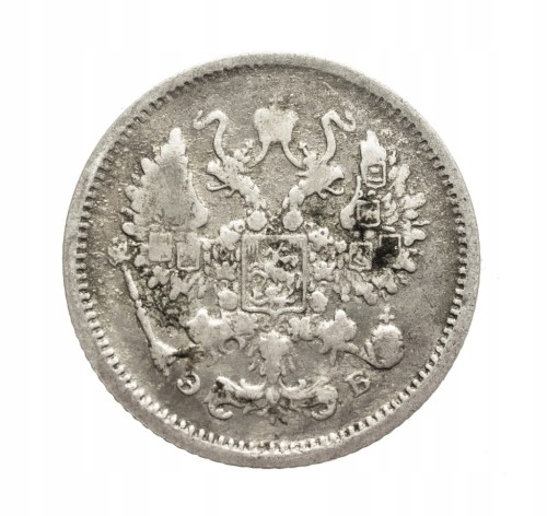 Rosja, Mikołaj II 1894-1917, 10 kopiejek 1906 rok.