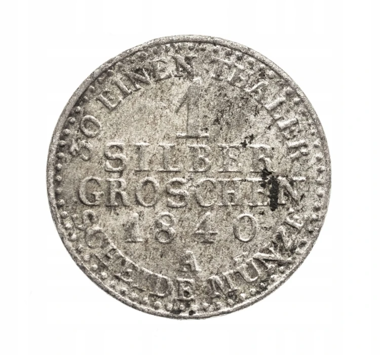 Saksonia-Weimar-Eisenach, Karol Fryderyk, 1 silbergroschen 1840 A rok.