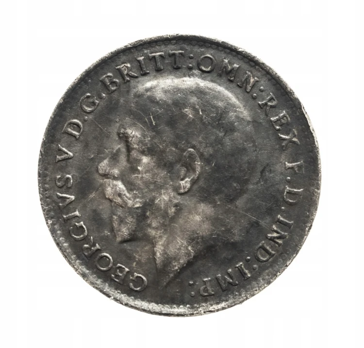 Wielka Brytania, Jerzy V (1910 - 1936), 3 pensy 1918 rok.