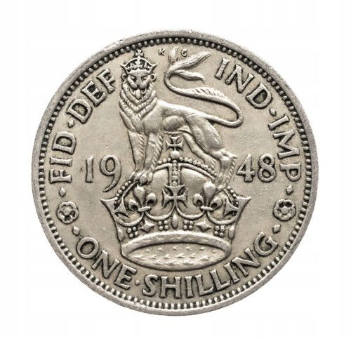 Wielka Brytania, Jerzy VI, 1 szyling 1948 rok.