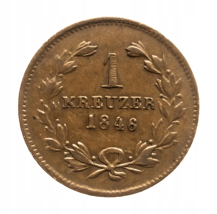 Niemcy, Badenia, Leopold, 1 krajcar 1846 rok
