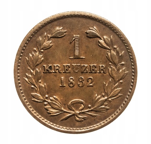 Niemcy, Badenia, Leopold, 1 krajcar 1832 rok