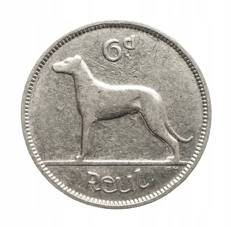 Irlandia, 6 pensów, 1939 rok.