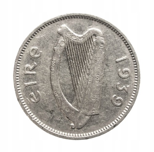 Irlandia, 6 pensów, 1939 rok.