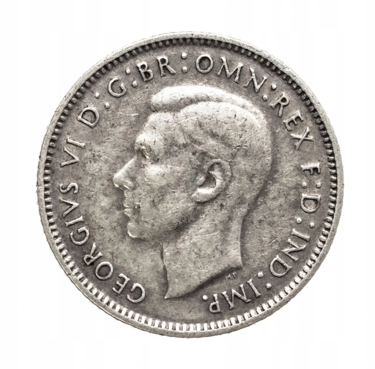 Australia, Jerzy VI (1937 - 1952), 6 pensów 1941 rok.