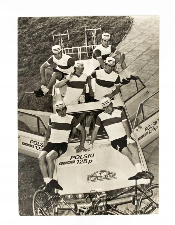 STARA POCZTÓWKA - POLSKA DRUŻYNA, XXVI KOLARSKI WYŚCIG POKOJU 1973