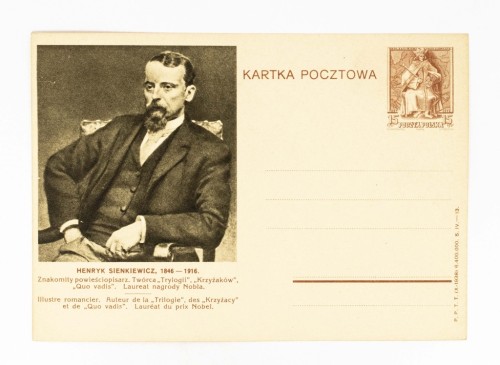 STARA POCZTÓWKA - HENRYK SIENKIEWICZ 1938