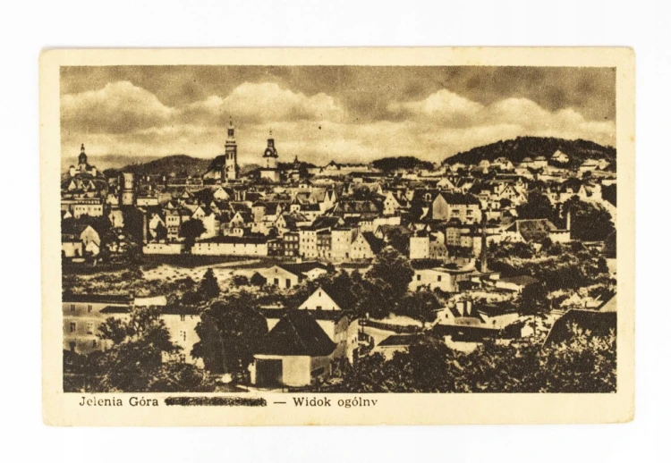 JELENIA GÓRA - PANORAMA MIASTA LATA 40