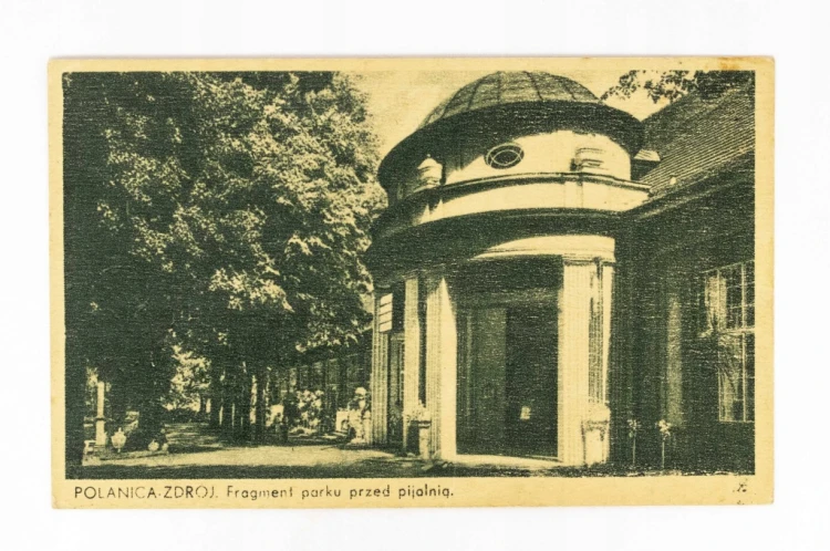 POLANICA-ZDRÓJ - PARK PRZED PIJALNIĄ LATA 40