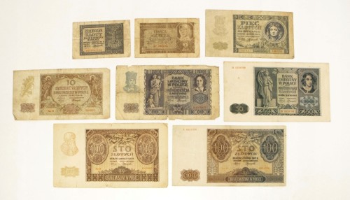 ZESTAW BANKNOTÓW POLSKICH 1940-1941 (nr 32)