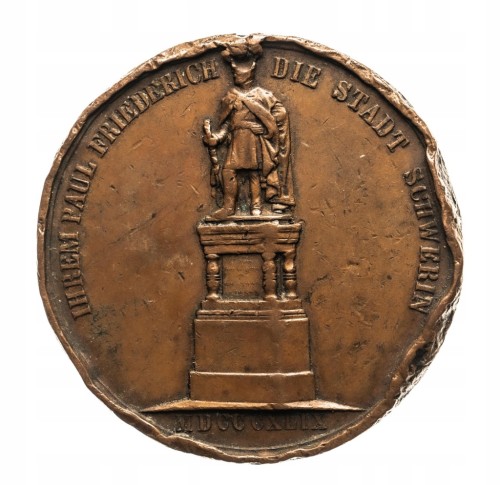 Niemcy, Mecklenburg - Schwerin, Pomnik Paula Friedricha Schwerinie 1849