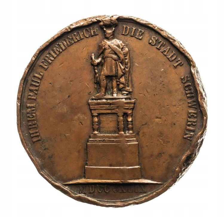Niemcy, Mecklenburg - Schwerin, Pomnik Paula Friedricha Schwerinie 1849
