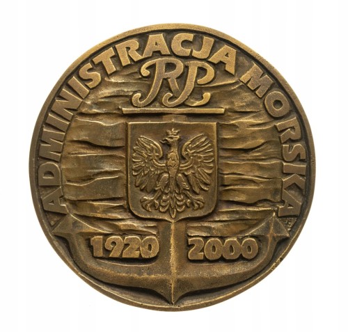 Polska, medal 80 lat Administracji Morskiej RP 2000